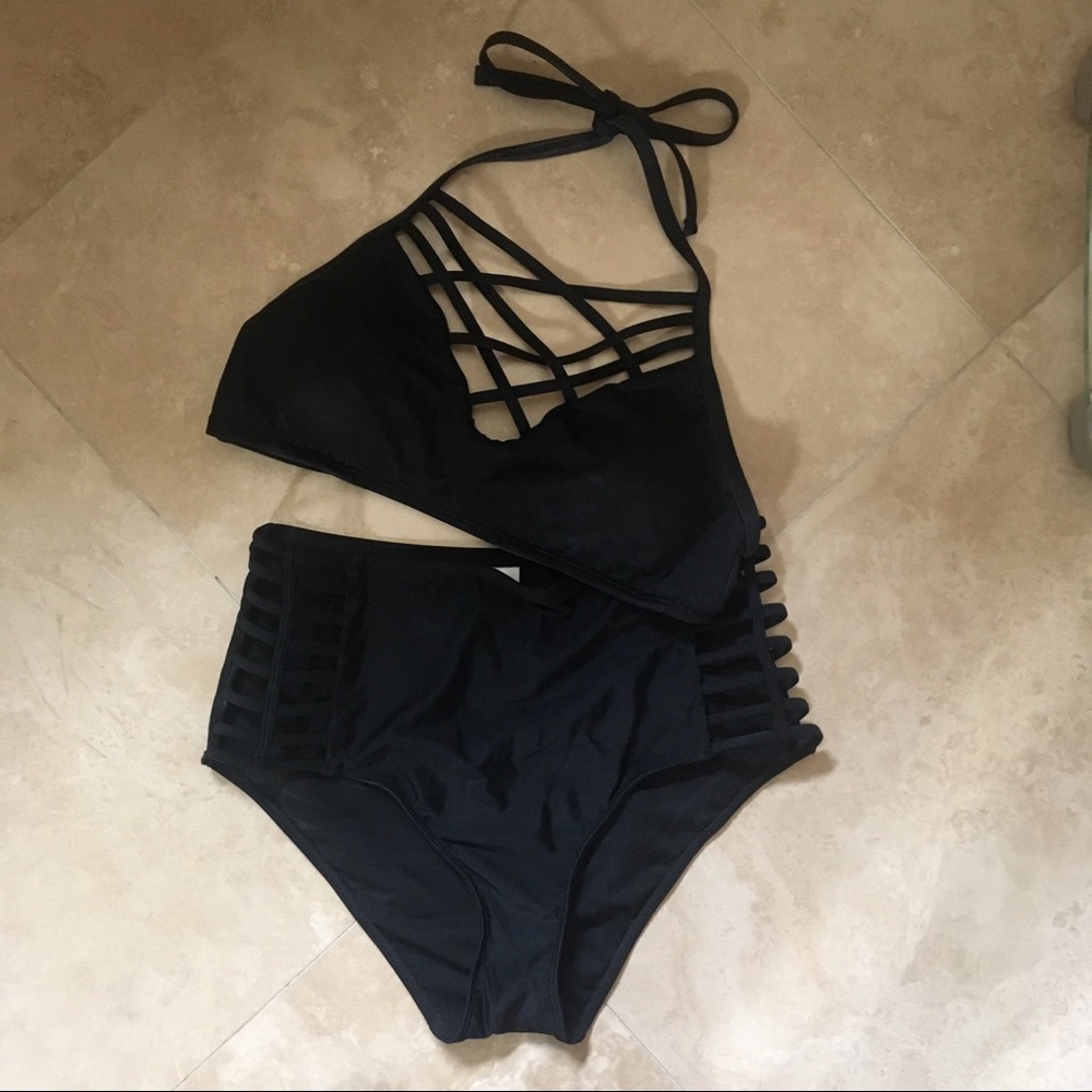 Black High Waisted Bikini